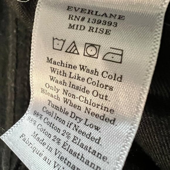 Everlane Black Mid-Rise Toothpick Jeans – Brand New! - Picture 2 of 5